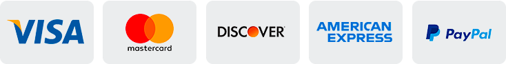 Logos Visa Mastercard Discover American Express Paypal